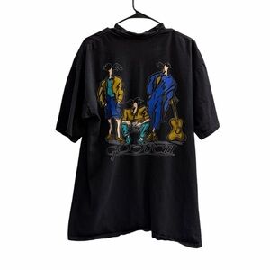Vintage GOOUCH T-Shirt Black Size 2 / xl